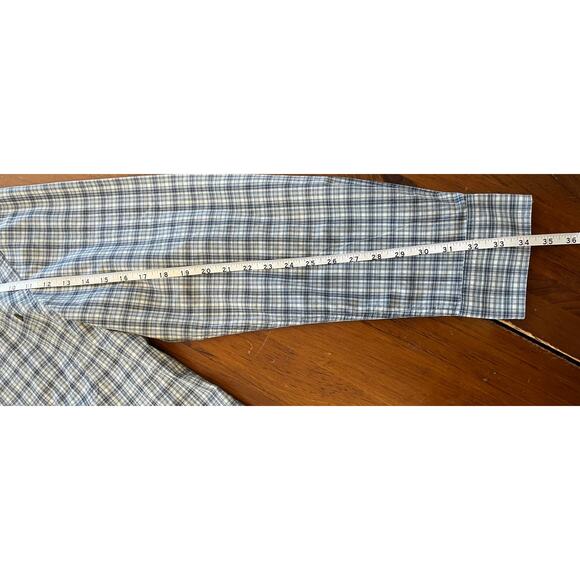 Timberland Mens XL Long Sleeve Button Up Polo 100% Cotton Plaid Gray White - Picture 8 of 8